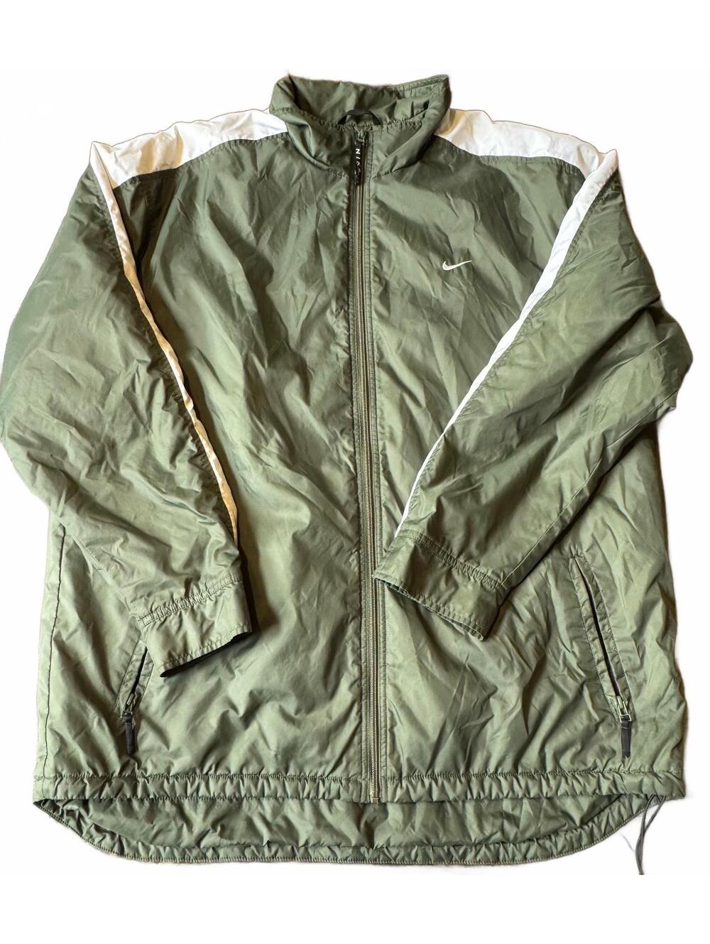 Nylon windbreaker jacket, Nike, vintage 1990s style(0086)